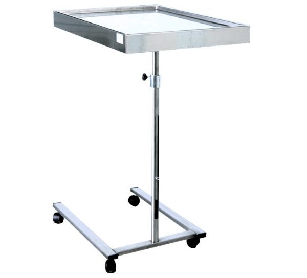 45830 TORINOMED - TAVOLO MAYO - FORMA A U Piantana in acciaio inox con rotelle Ø 50 mm: razza a U