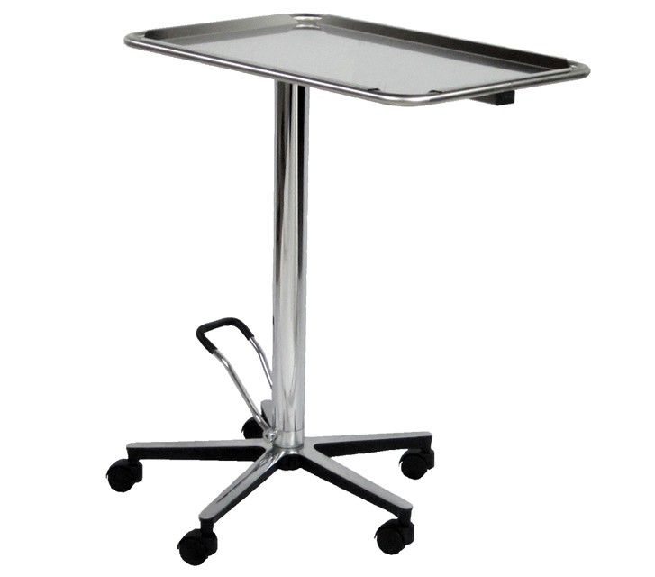 TORINOMED - TAVOLO MAYO IDRAULICO con pompa Carrello di servizio utilizzato come portastrumenti nelle sale operatorie.