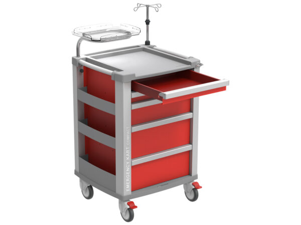 CARRELLO EMERGENZA  COMPACT KART - rosso