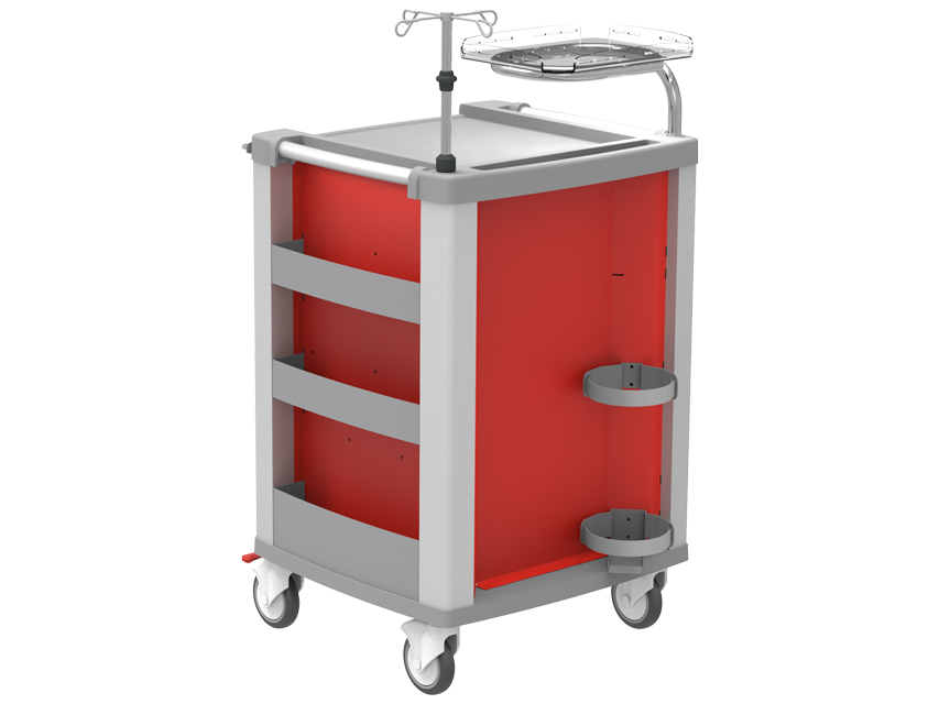 CARRELLO EMERGENZA COMPACT KART - rosso_B CARRELLO EMERGENZA COMPACT KART - rosso