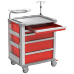 Carrello emergenza MEDI KART - rosso