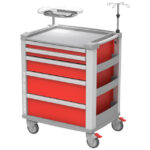 Carrello emergenza MEDI KART - rosso