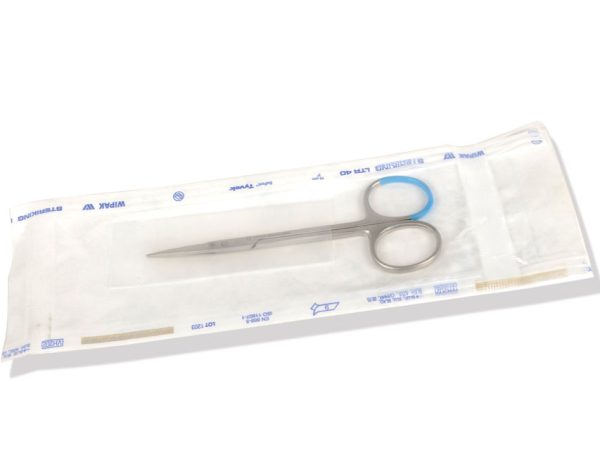 Forbici IRIS sterili - punte acute - rette - 1,5 cm. - GIMA - conf. da 25 pz. sterili