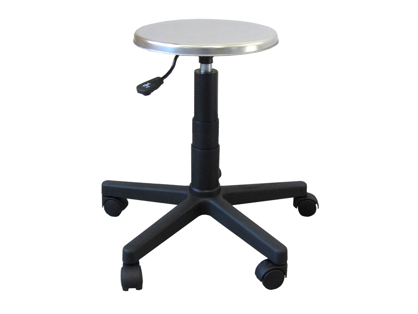 TORINOMED - SGABELLO - sedile inox con ruote