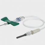 TORINOMED - Aghi a farfalla NIPRO SAFETOUCH 21G di sicurezza (0,80 x 19 mm.) con Adattatore Luer preassemblato