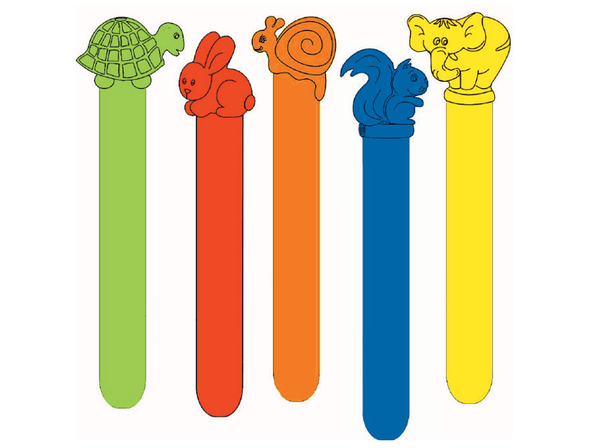 25505 ABBASSALINGUA PEDIATRICI IN PLASTICA - conf. 50 pz.