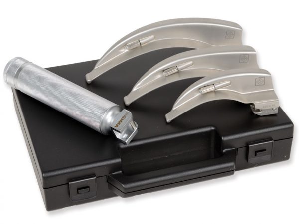 34302_a TORINOMED - SET LARINGO ADULTI STANDARD RICARICABILI (MANICO + LAME) • (3 lame Mc INTOSH 2-3-4)