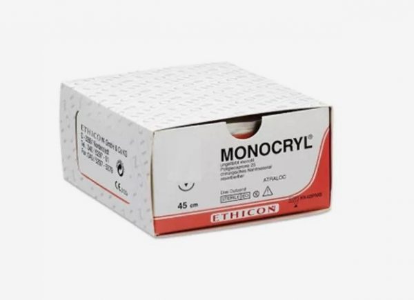 MONOCRYL 2/0 - Y443H - ETHICON monofilamento - 3/8  ago: FS-1 24 mm. - 70 cm. filo - conf. 36 pz.