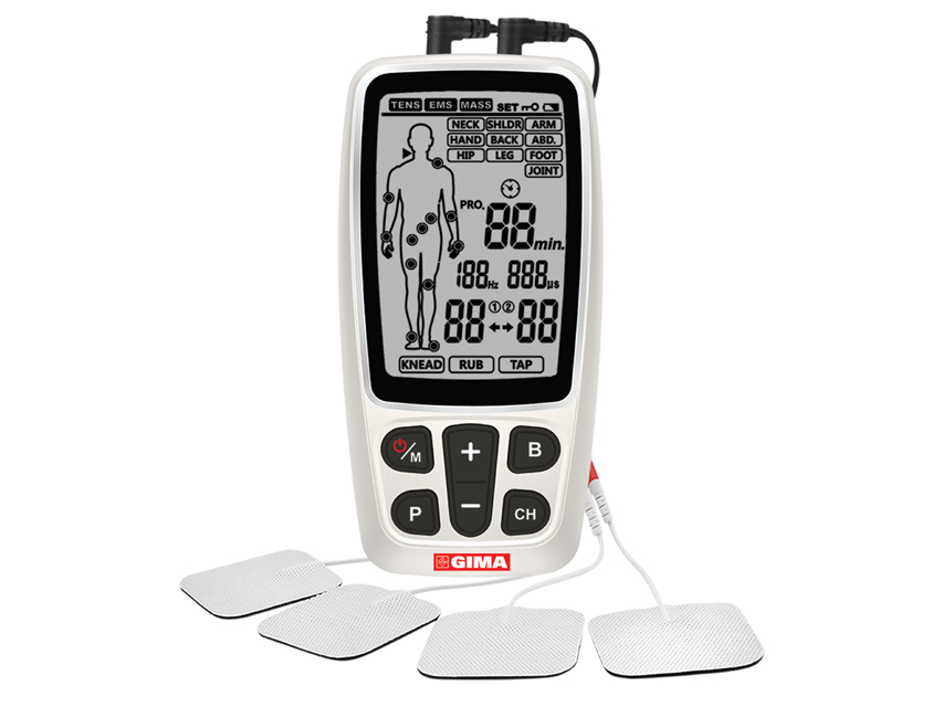 28405 GIMA-CARE TENS/EMS - 2 canali - 60 programmi