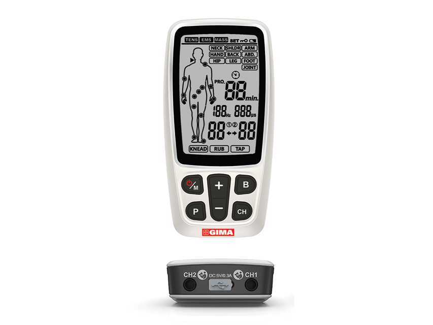 28405_a GIMA-CARE TENS/EMS - 2 canali - 60 programmi