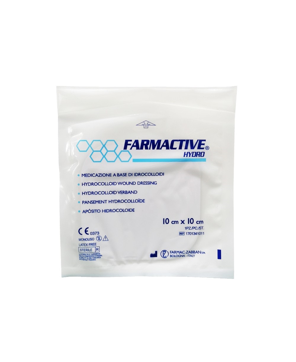 farmactive-hydro sterile-antidecubito 10 x 10-cm. cf Farmactive® Hydro - Medicazione idrocolloidale - 10 x 10 cm. - box 10 pz.