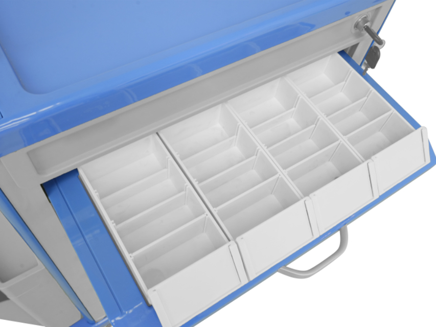CARRELLO FARMACIA NEO_CASSETTO CON SCOMPARTI CARRELLO FARMACIA NEO