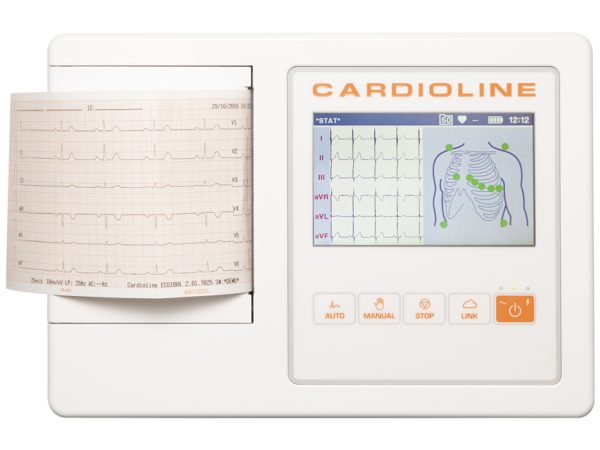 CARDIOLINE ECG100L FULL (Glasgow + EsayApp) - schermo a colori touch da 5 pollici CARDIOLINE ECG100L FULL (Glasgow + EsayApp) - schermo a colori touch da 5 pollici - Torinomed