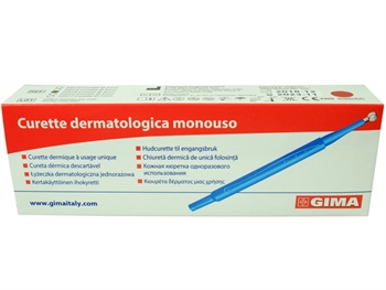 CURETTE DERMATOLOGICHE-SCATOLA CURETTE DERMATOLOGICHE monouso sterili GIMA - CF 10 PEZZI