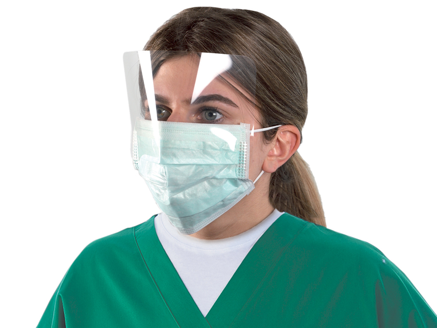 MASKOP con maschera trasparente - con elastici - TORINOMED