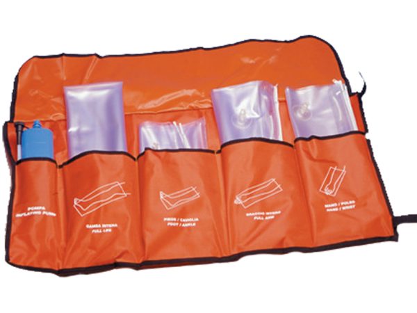 TROUSSE IMMOBILIZZO ARTI - 4 pezzi STECCOBENDE GONFIABILI DI PRIMO SOCCORSO - set da 4 - TORINOMED