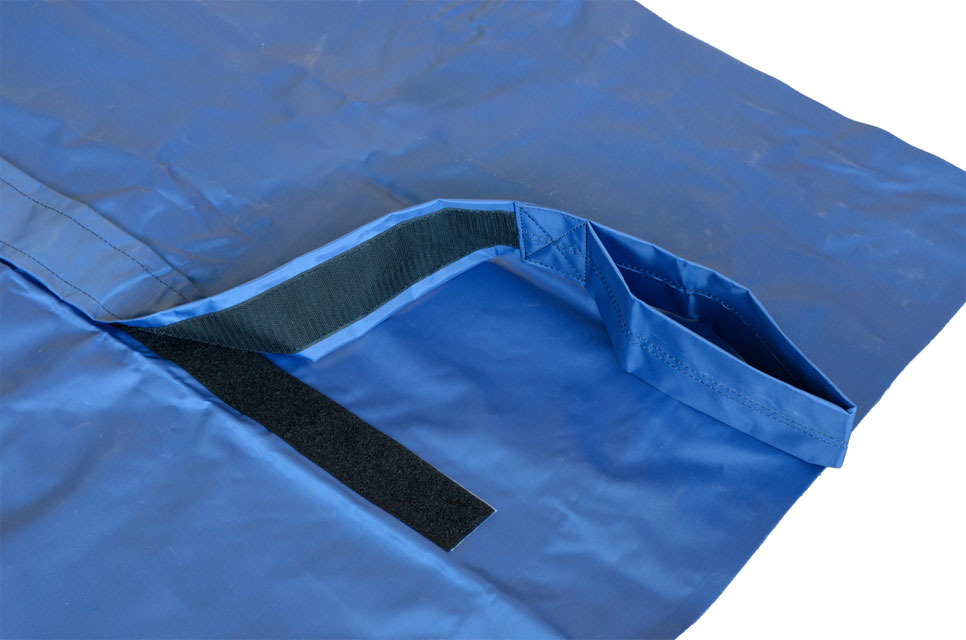 TELO SALMA - vinile coperto con nylon - portata 150 kg - CHIUSURA TELO SALMA - vinile coperto con nylon - portata 150 kg
