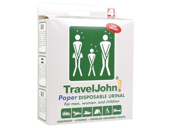 TRAVELJOHN WC PORTATILE IN CARTA - 800 cc - TORINOMED