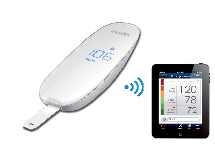 GLUCOMETRO iHEALTH BG5 - senza strisce-wireless GLUCOMETRO iHEALTH BG5 - senza strisce