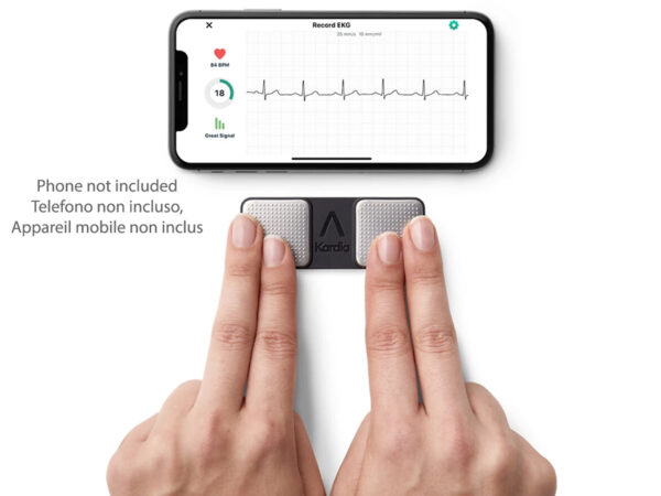 ECG 1 DERIVAZIONE OMRON KARDIAMOBILE - KM-1L-E_APP TELEFONO ECG 1 DERIVAZIONE OMRON KARDIAMOBILE - KM-1L-E