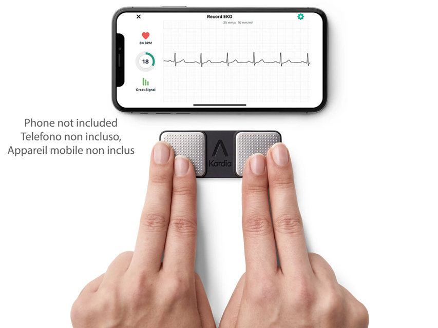 ECG 1 DERIVAZIONE OMRON KARDIAMOBILE - KM-1L-E_APP TELEFONO ECG 1 DERIVAZIONE OMRON KARDIAMOBILE - KM-1L-E