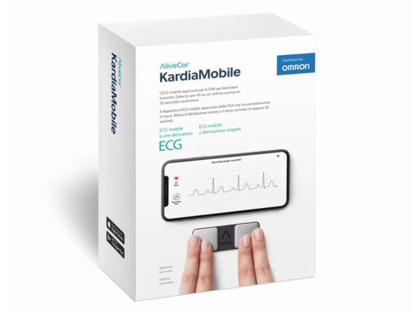 ECG 1 DERIVAZIONE OMRON KARDIAMOBILE - KM-1L-E_SCATOLA ECG 1 DERIVAZIONE OMRON KARDIAMOBILE - KM-1L-E