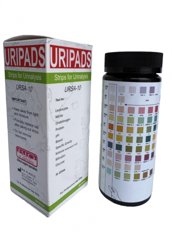 URIPADS STRISCE URINE 10 PARAMETRI URIPADS STRISCE URINE 10 PARAMETRI - TORINOMED